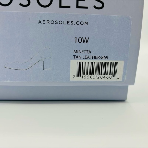 Aerosoles Women's Minetta Pump, Tan Leather, 10W - Picture 10 of 10